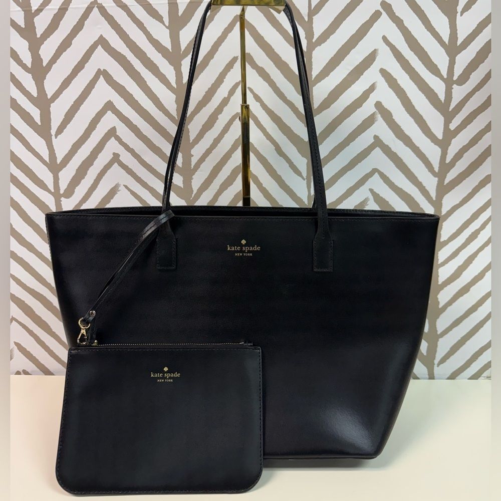 RARE Kate Spade Harmony Black Tote & Wristlet Set